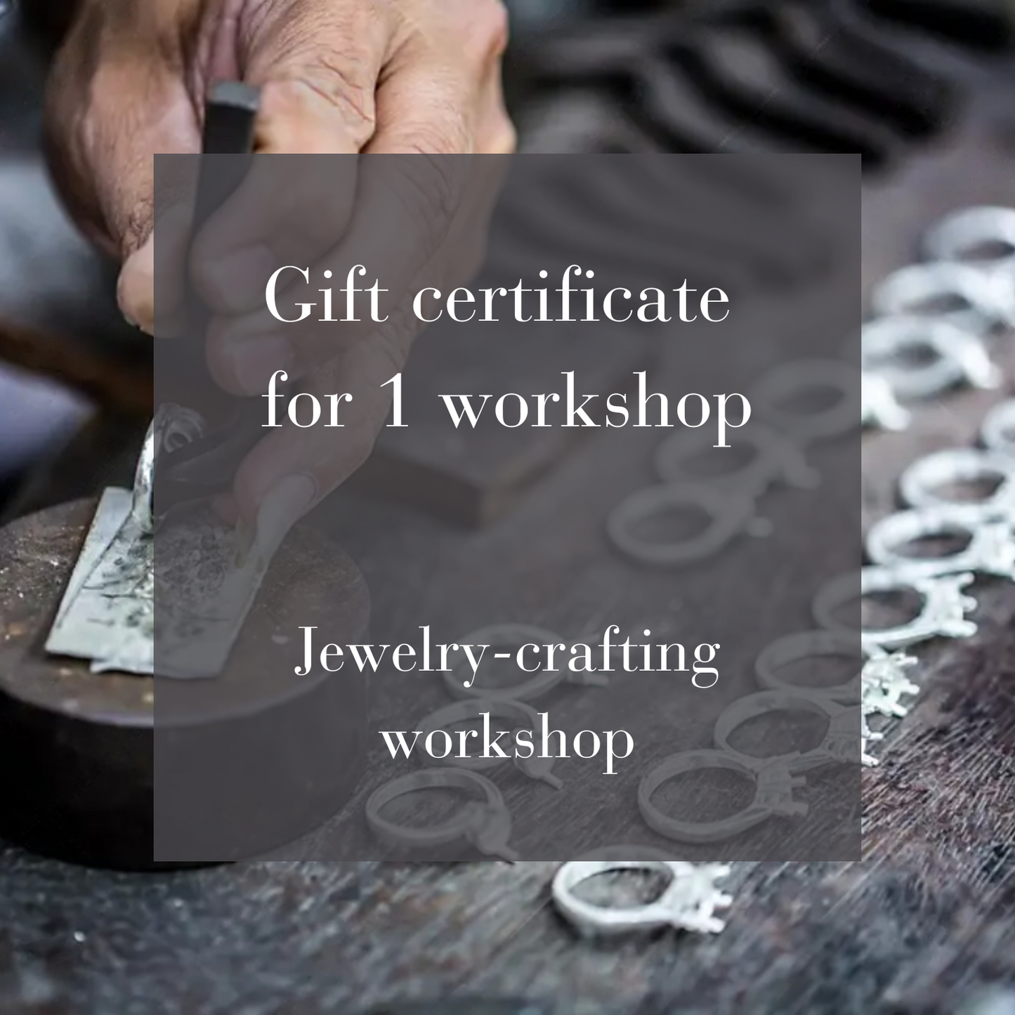 Gift certificate for 1 workshop