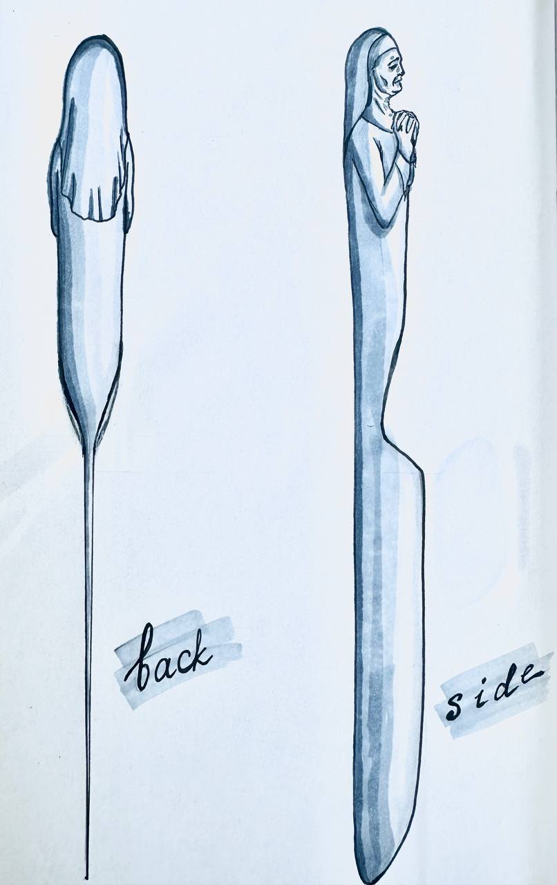 Knife "Grieving mother"